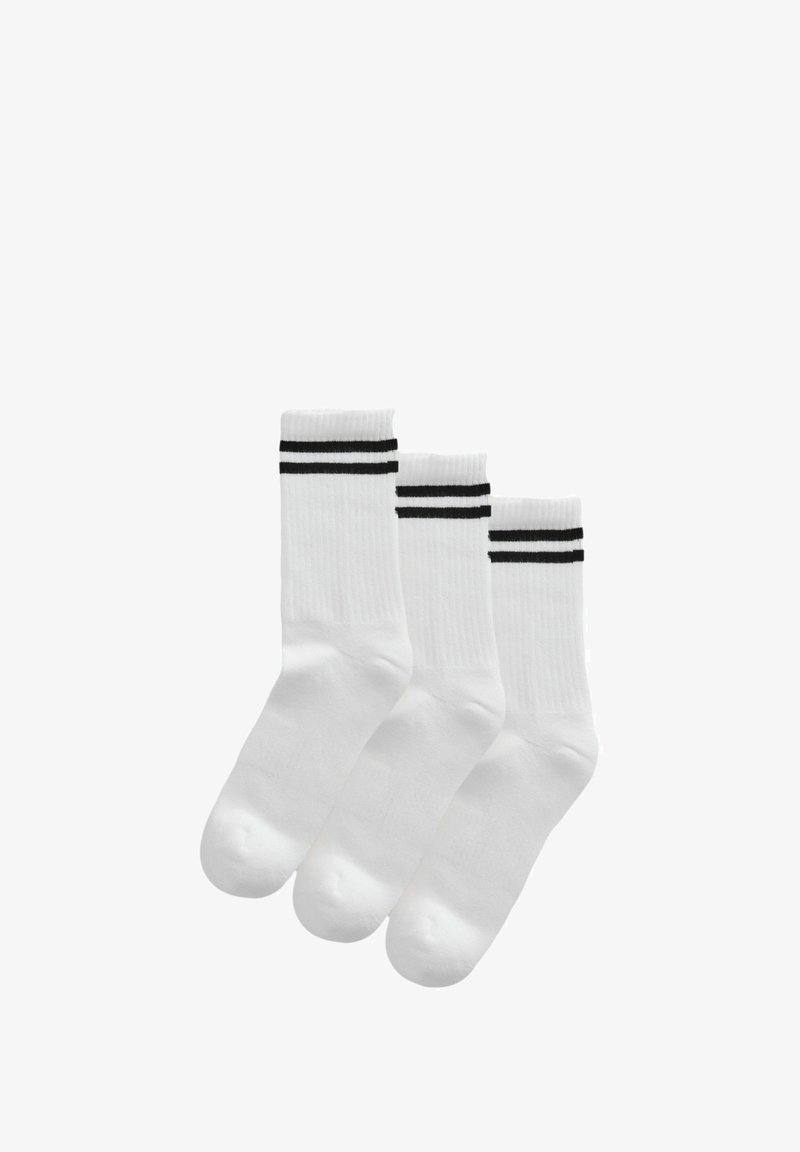 Next CUSHION 3 PACK WITH ARCH SUPPORT - Sokken - white black stripe