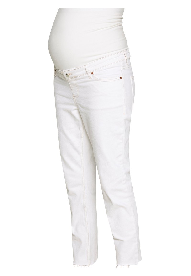 Topshop Maternity Jeansy Straight Leg biały