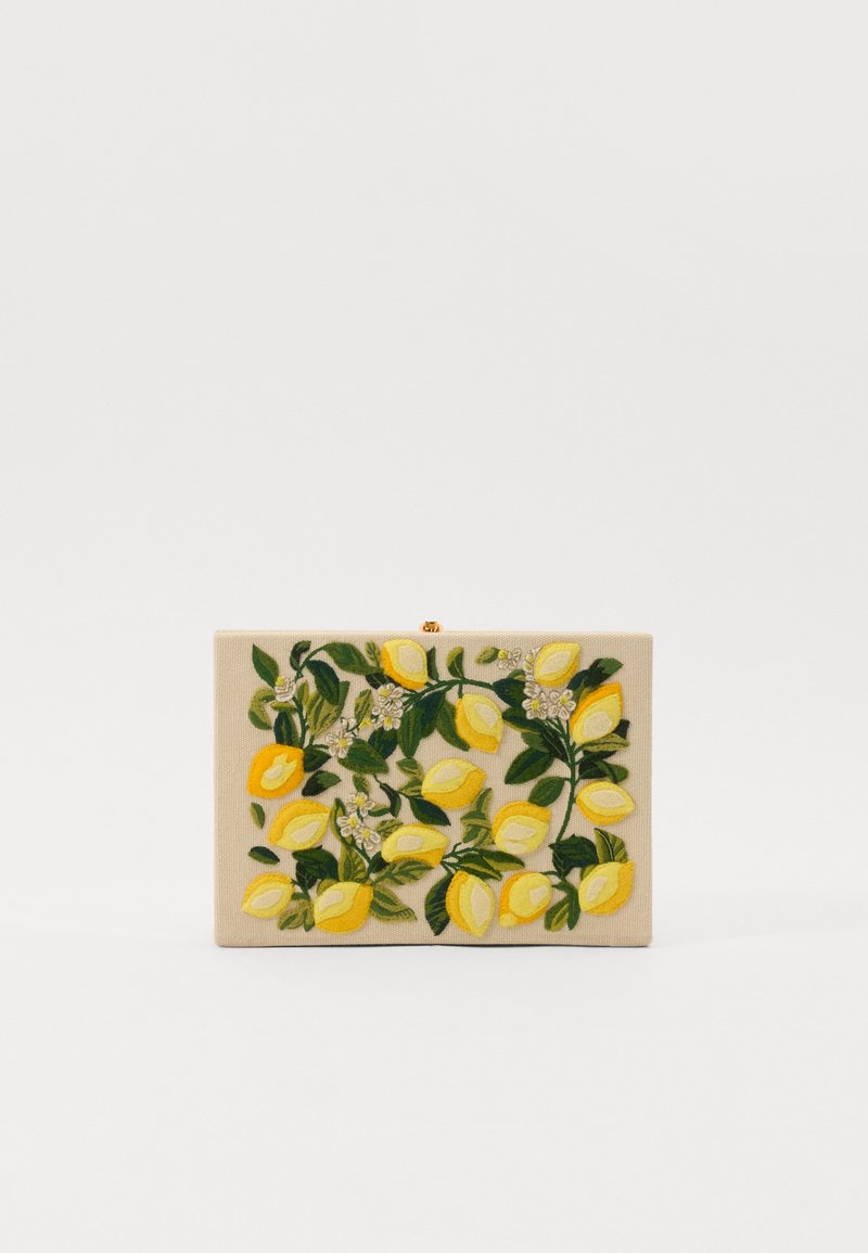 Olympia Le-Tan - BOOK CLUTCH LEMON TREE - Pochette - champagne, Agrandir