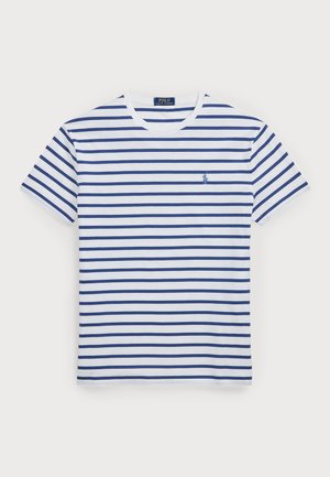 Polo Ralph Lauren SHORT SLEEVE - Print T-shirt - white/old royal