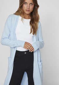 VILA VIRIL LONG CARDIGAN - Strickjacke - kentucky blue melange