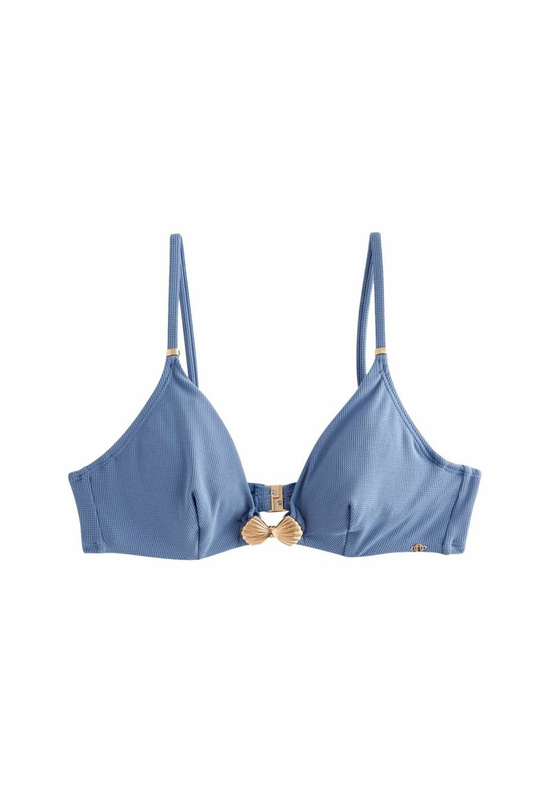 Next NON PADDED RING REGULAR FIT - Bikini-Top - waffle blue/blau  