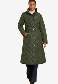 Love & Roses REGULAR FIT - SHOWER RESISTANT QUILTED FUNNEL NECK  - Zimný kabát - green