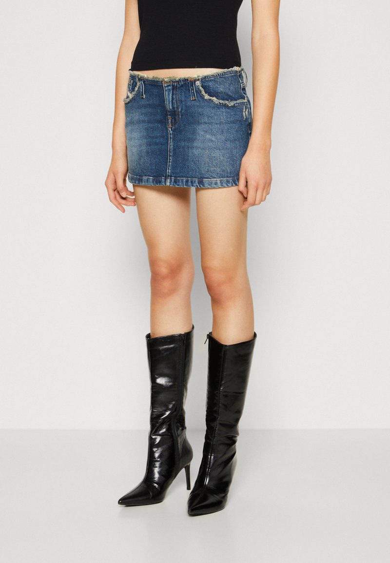 Diesel DE-RON-S - Denim skirt - 01/blue denim - Zalando.ie