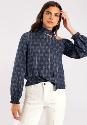 ASIMÉTRICA MANGA  - Blouse - dark blue