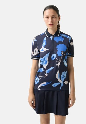 Poloshirt - navy blau/hellblau