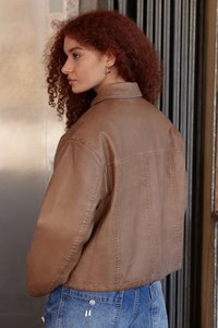 BDG Urban Outfitters DEX - Bunda z nepravej kože - light brown