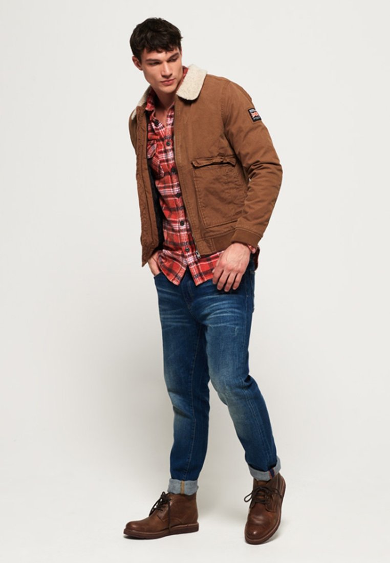 lumberjack bomber jacket