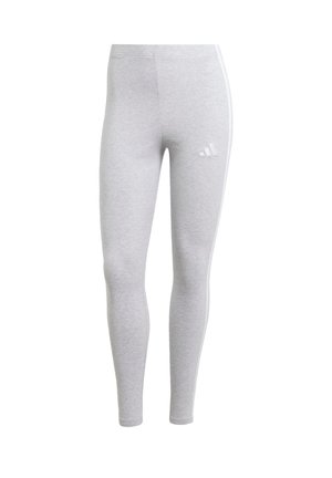 Hallid hallid legginsid, mis on valmistatud elastsetest kangast, tiheda lõikega, valgete külgede ribadega ning väikese valge logoga vasakul puusal.