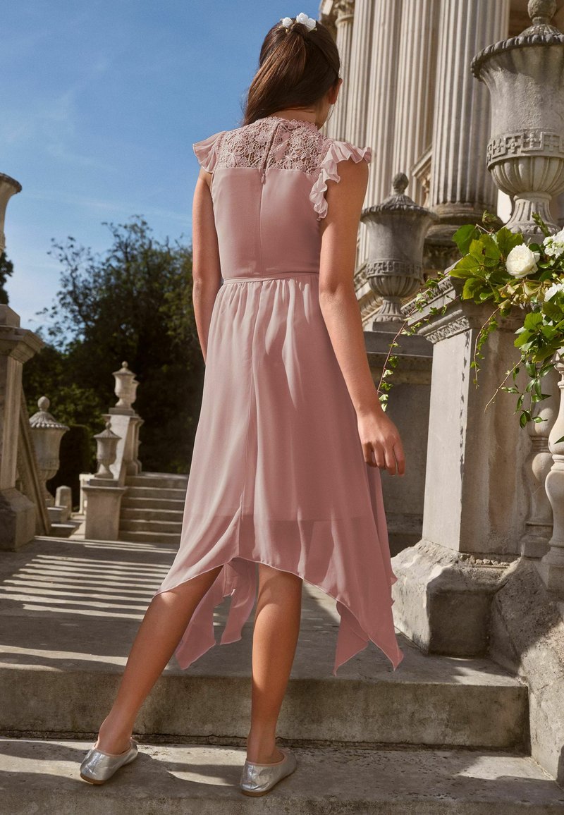open lace back dress Olivia Pink Bodycon Short Lace Dress