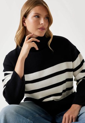 GESTREIFTER  - Maglione - mehrfarbig schwarz