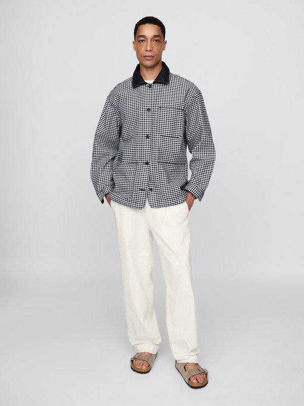 GAP X DOEN CHECK JACKET UNISEX - Denim jacket2