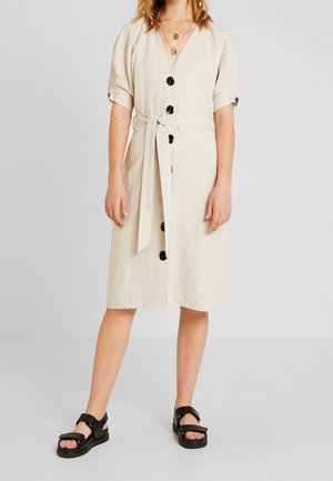 Robe chemise - beige