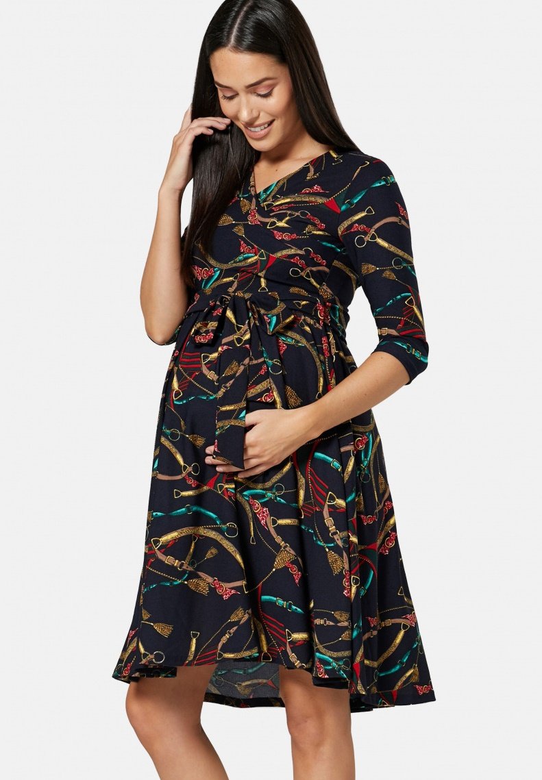 Damen Freizeitkleider | Chelsea Clark Freizeitkleid multi coloured/dunkelblau - ZD32415 Damen Freizeitkleider | Chelsea Clark Freizeitkleid multi coloured/dunkelblau - ZD32415