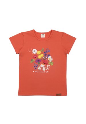 WILD FLOWERS - Print T-shirt - orange