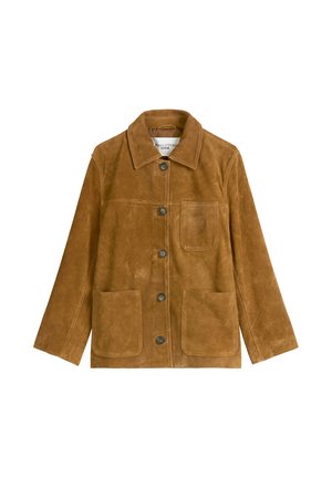 Marc O'Polo DENIM Leather jacket - true brown