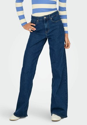 MIT SANNA HOHE TAILLE - Džíny Straight Fit - medium blue denim