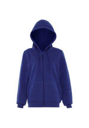 Sweater met rits - kobalt