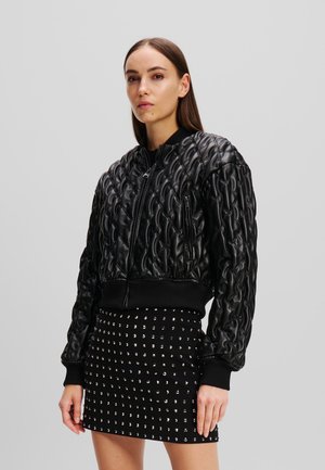 QUILTED - Bomberjacke - black