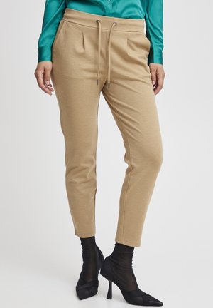 b.young RIZETTA CROP PANTS - Kalhoty - tigers eye melange