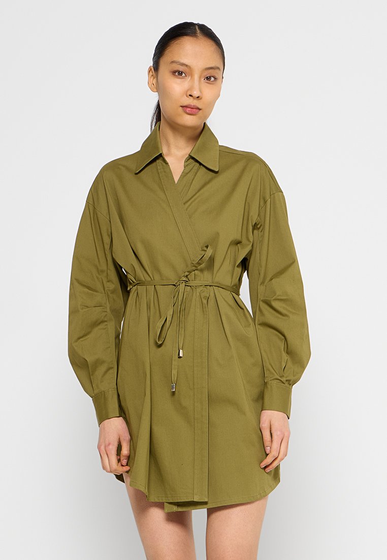 Maje Blousejurk olijfgroen