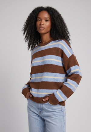 Even&Odd by Zalando, WOOL BLEND - Пуловер - blue/brown