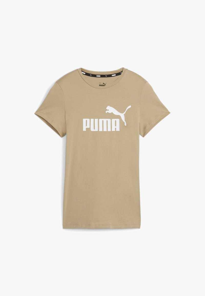 Puma LOGO TEE - Tričko s potlačou - beige