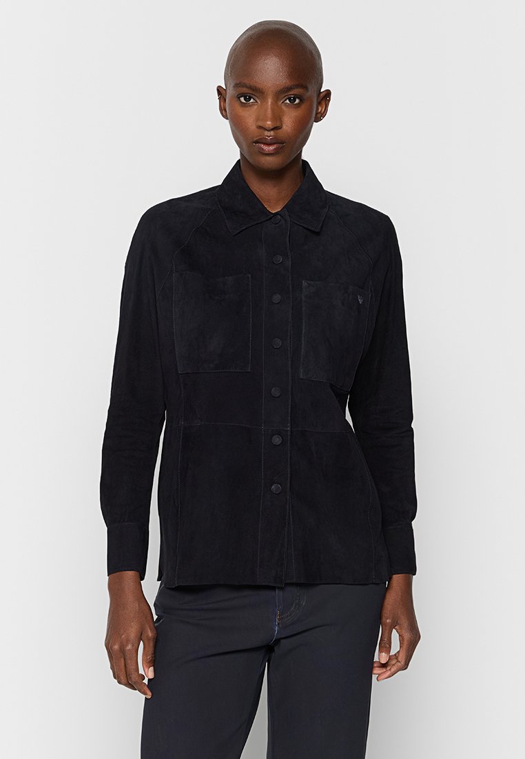 Emporio Armani Overhemdblouse donkerblauw