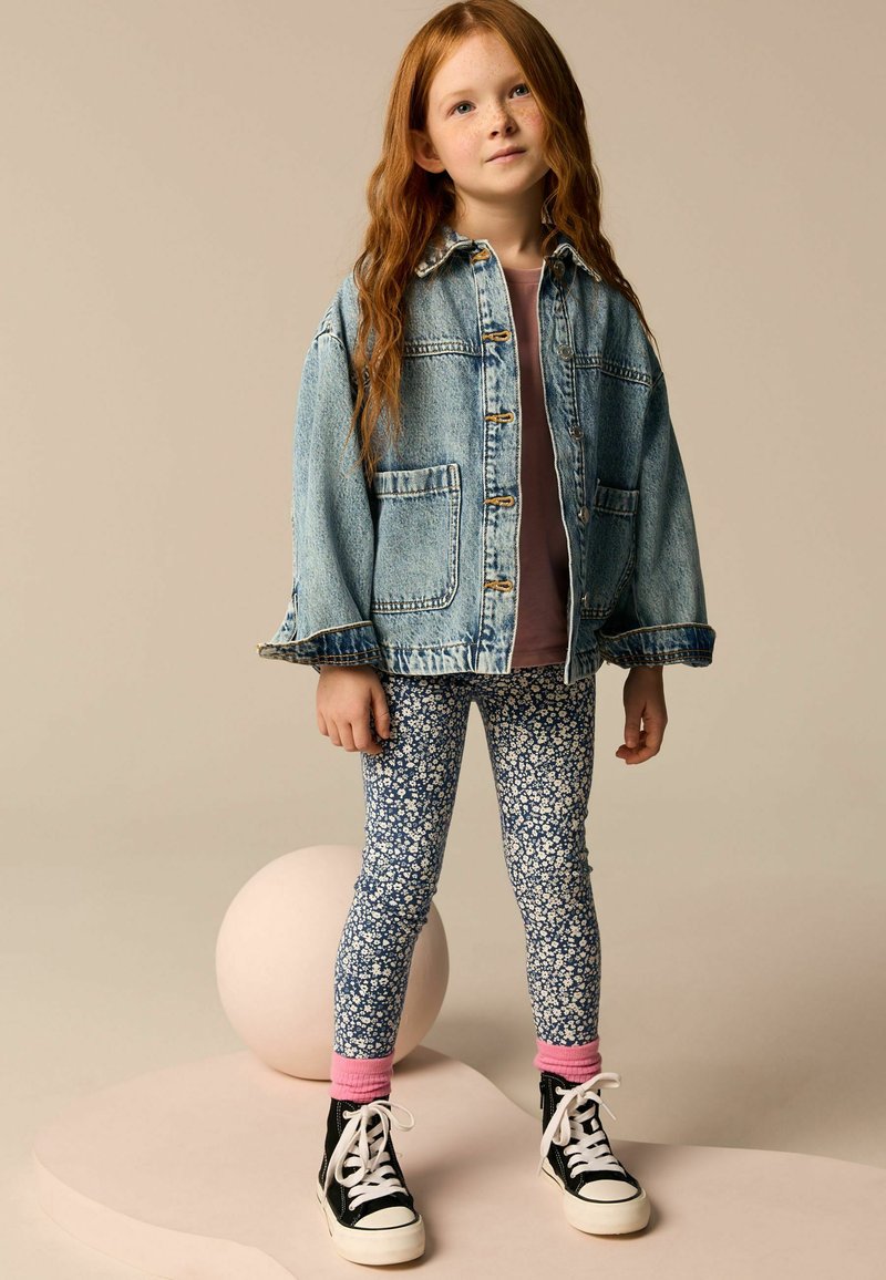 Next ANIMAL PRINT - Pajkice – hlače - blue ditsy flower