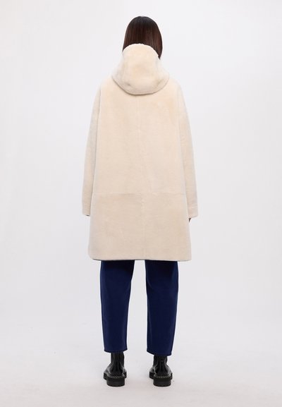 Yves Salomon Parka - charcoal/ivory