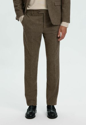 Selected, Pantalon classique - medium brown melange