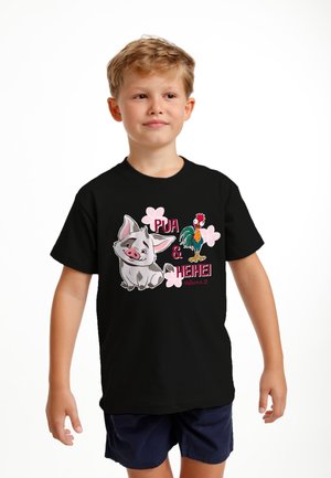 Henry Tiger, MOANA 2 PUA AND HEI HEI - T-shirts print - black