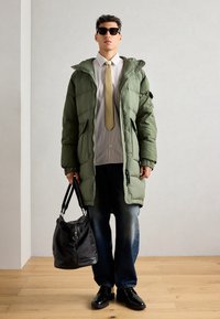 Scotch & Soda LONG PUFFER - Zimski kaput - thyme