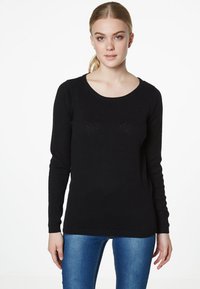 Vero Moda - VMCARE STRUCTURE LS O-NECK GA NOOS - Svetr - black Miniatura obrázku 1