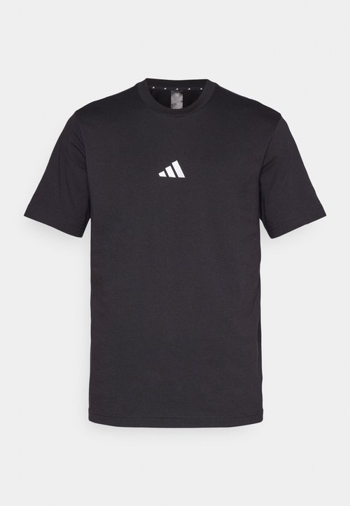 adidas Essentials Small Logo Single Jersey Tee Black White — foto 5