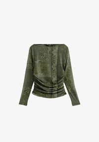 Non sélectionné, green scarf print