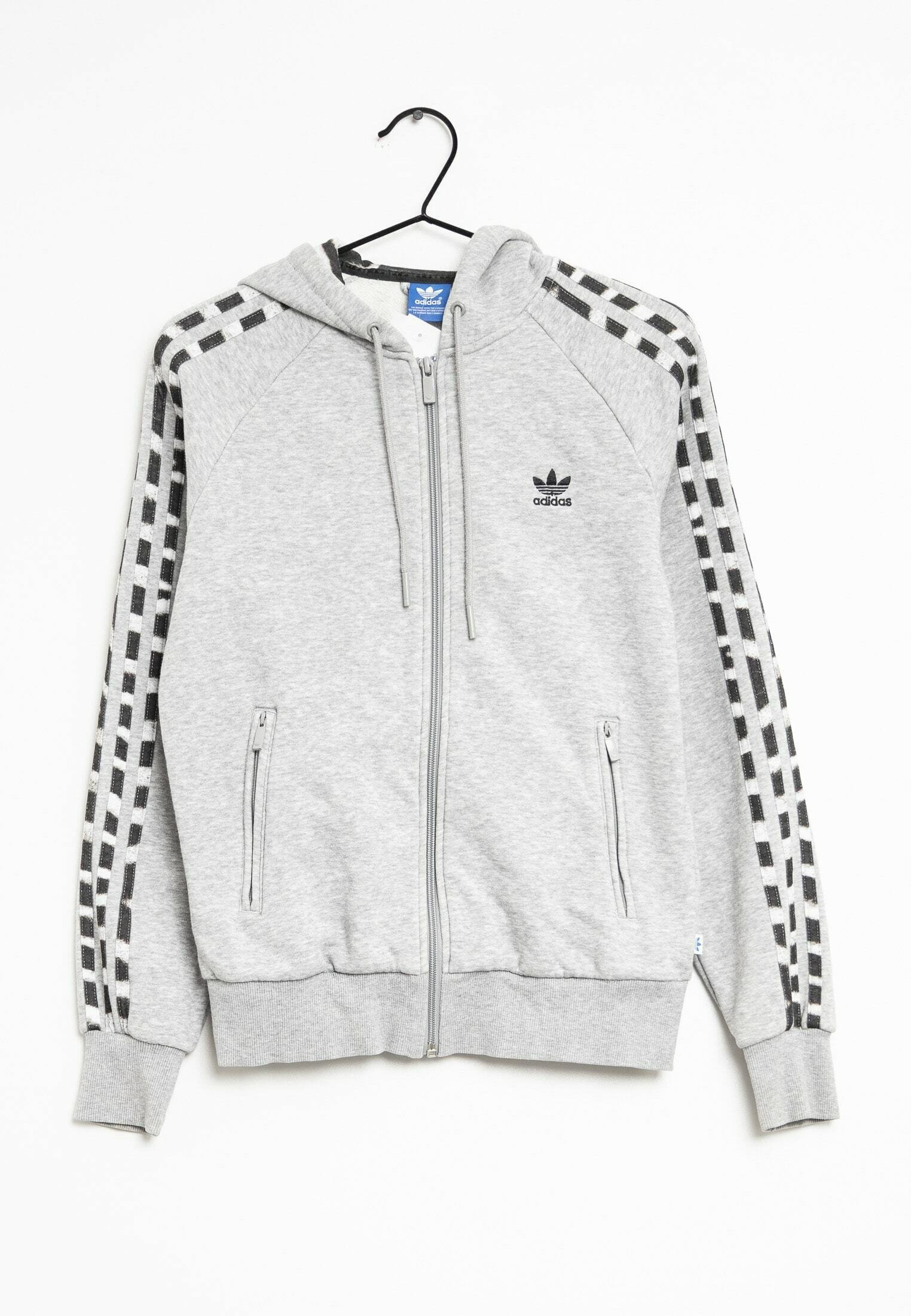 adidas Originals Zip-up sweatshirt grey (Pre-owned) Zalando