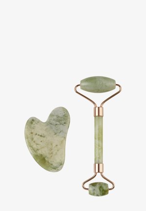 GUA SHA AND ROLLER SET - Huidverzorgingstool - green