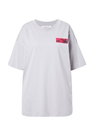 Studio Untold PALMEN HALBARM - Print T-shirt - stone grey
