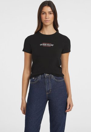 VESTIBILITÀ SLIM AMERICAN TRADITION - T-shirts med print - nero
