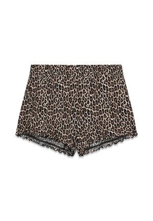 Guess, SHORTS MIT ANIMALPRINT SET - Komplet pidžame - animalprint braun