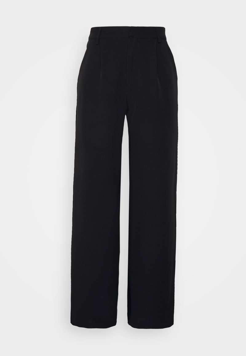 Missguided Petite WIDE LEG TAILORED TROUSERS - Calças - black