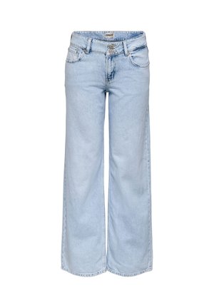 ONLY ONLEZRA NIEDRIGE TAILLE WEITER  - Džinsi ar platām starām - light blue denim