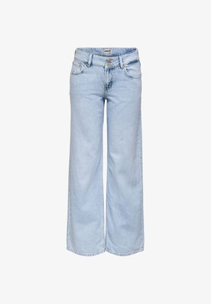 ONLY ONLEZRA NIEDRIGE TAILLE WEITER - Džinsi ar platām starām - light blue denim