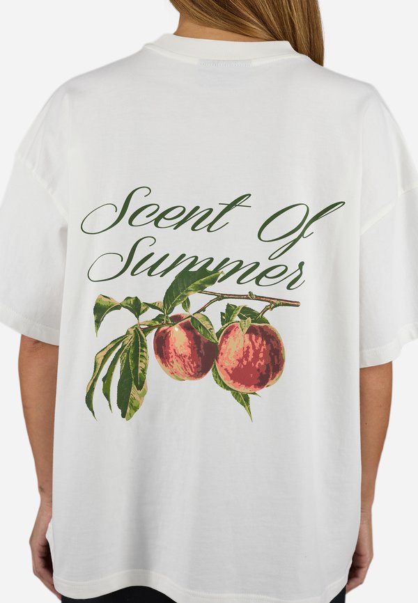 MARAY HEAVY OVERSIZED TEE - Print T-shirt - washed unbleached2