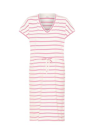 b.young, BYPANDINNA VNECK DRESS 3 - Jerseykjole - raspberry rose/white stripe