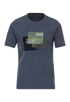 CASAMODA Print T-shirt - mittelblau