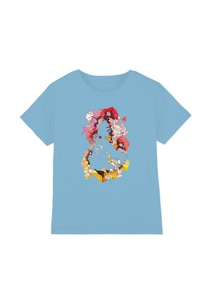 BEAUTY AND THE BEAST BELLE FLOWER - Print T-shirt - light blue