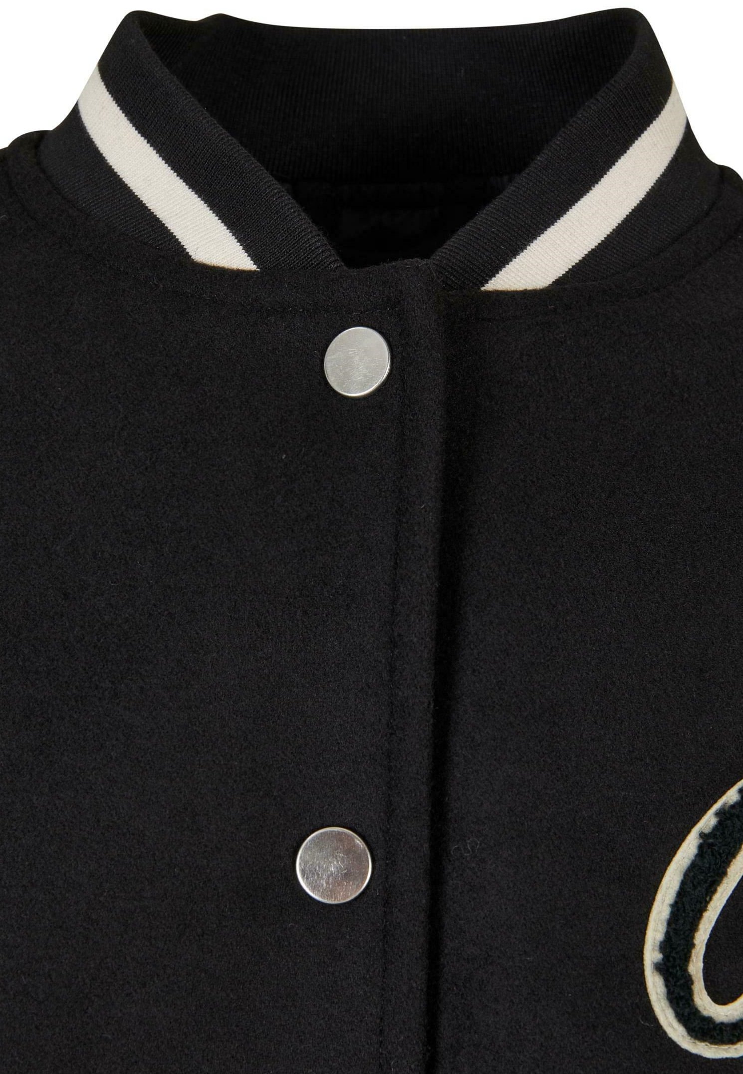 Urban Classics Herren College Jacke - Big U Design, Oversize Fit, Wollmischung, Mit Taftfutter