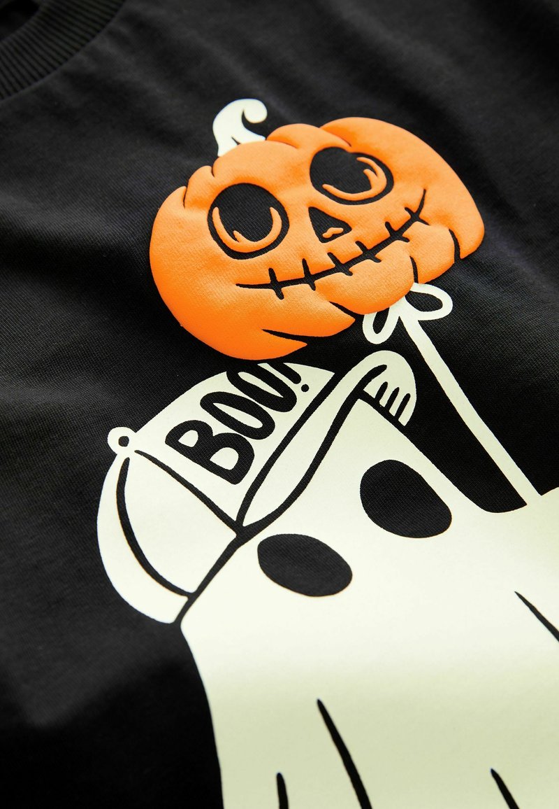 T‑shirt Manches Longues Halloween Pour Homme – Imprimé Tendance, Coton Confortable – Noir – Décontracté, Pour Fête Déguisement